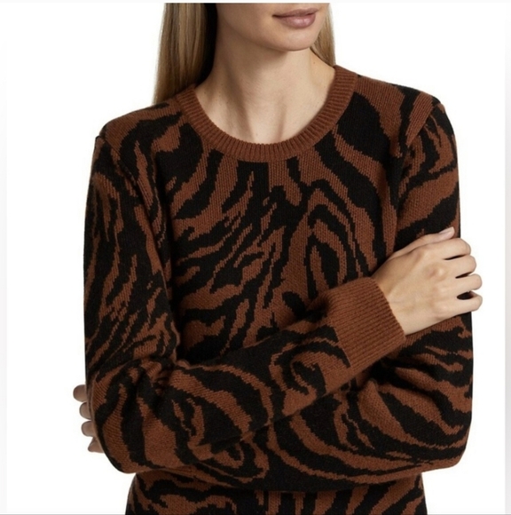 NAADAM Wool-Cashmere Animal Jacquard Sweaterdress NWT MSRP$425 - Picture 4 of 10
